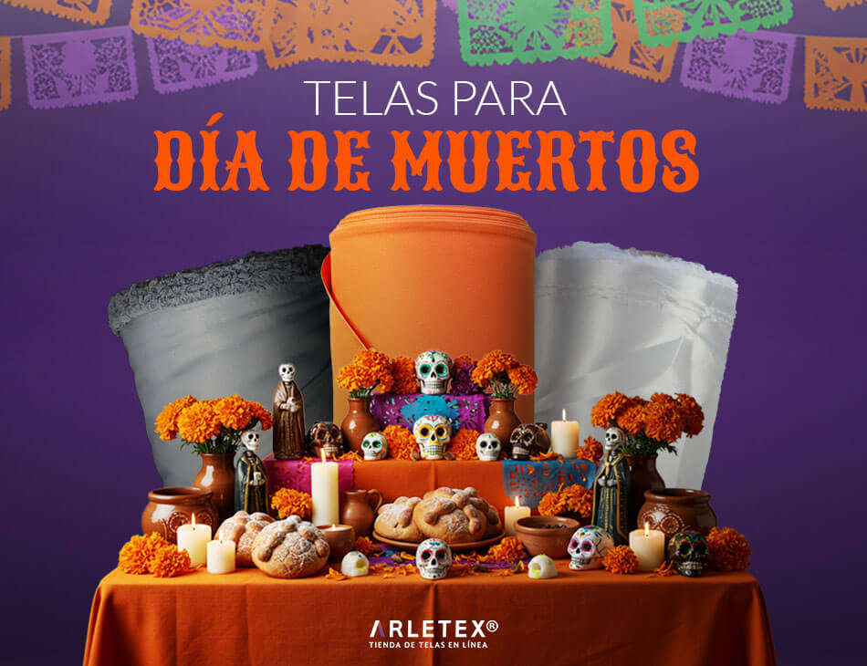 Telas para Día de Muertos Arletex