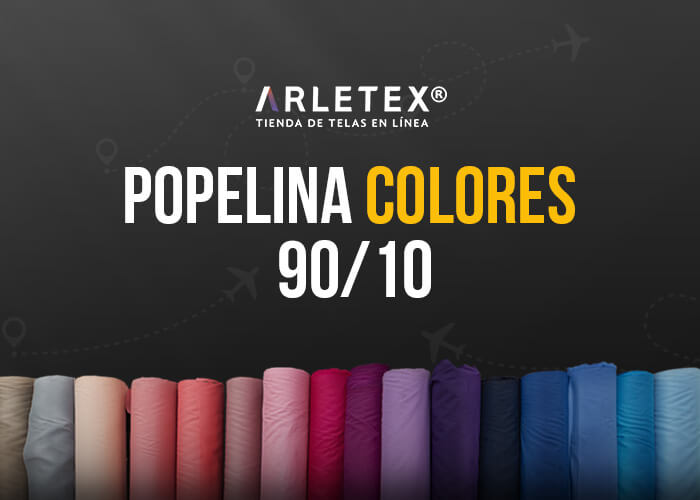 Oferta en tela popelina de colores con envío a Guadalajara