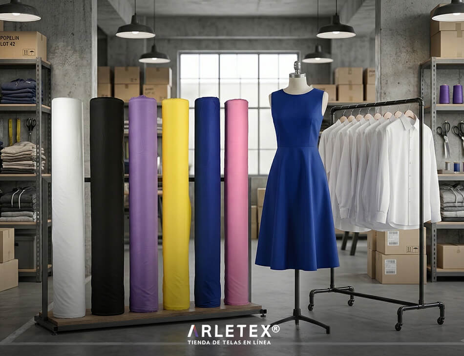 Tela popelina en existencia por rollo en Tlaxcala
