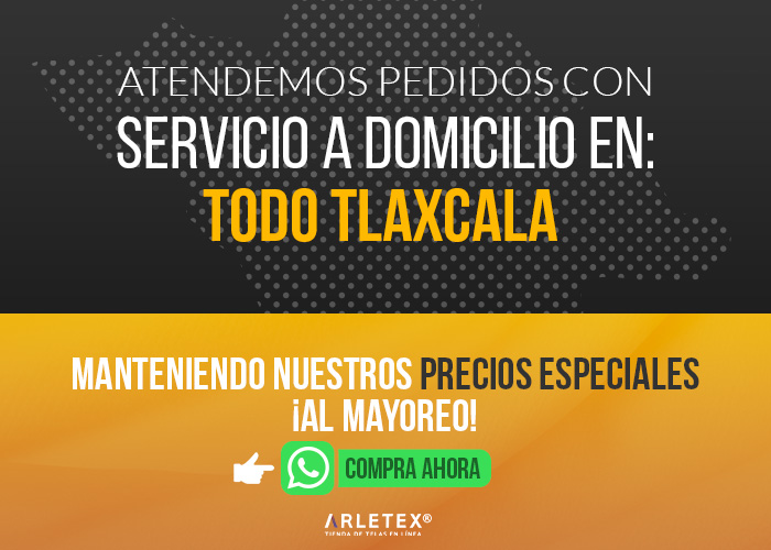 Atendemos pedidos con servicio a domicilio en todo Tlaxcala