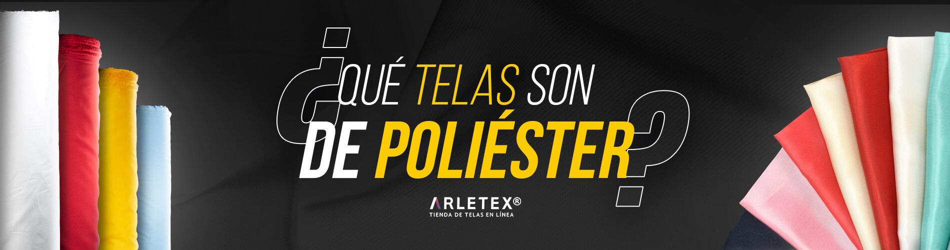 Slide Que Telas son de Poliéster Arletex