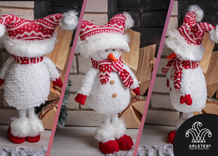 Muñecos Navideños En Tela Microtoalla