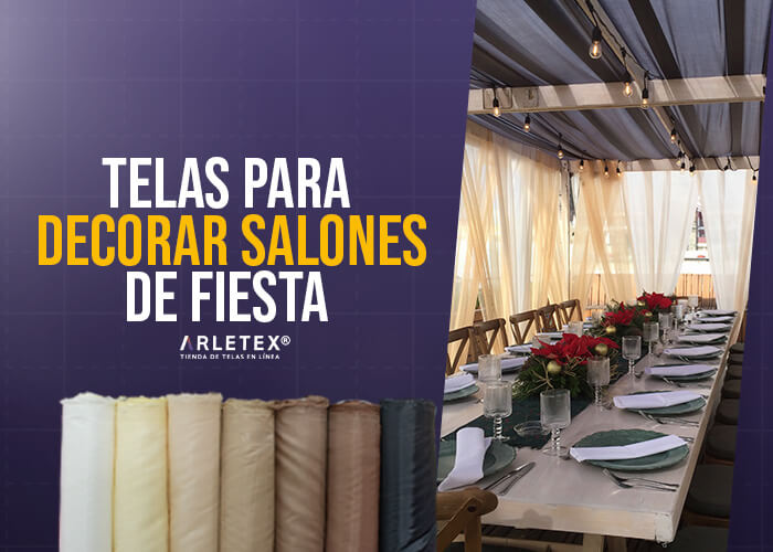 Telas para decorar salones de fiesta