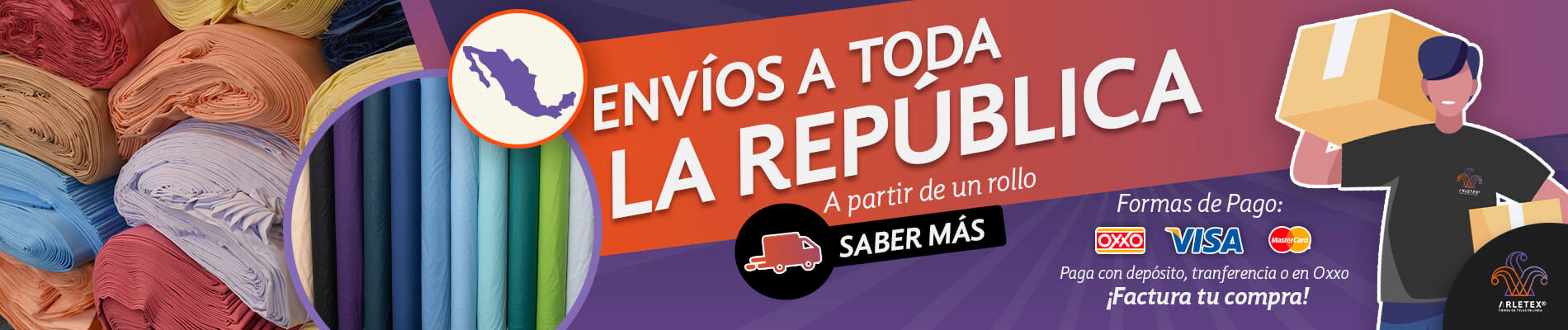 Banner Envíos Tela Bramante