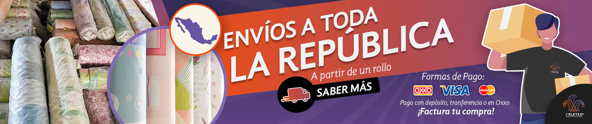 Banner Envíos Tela Bramante Estampado