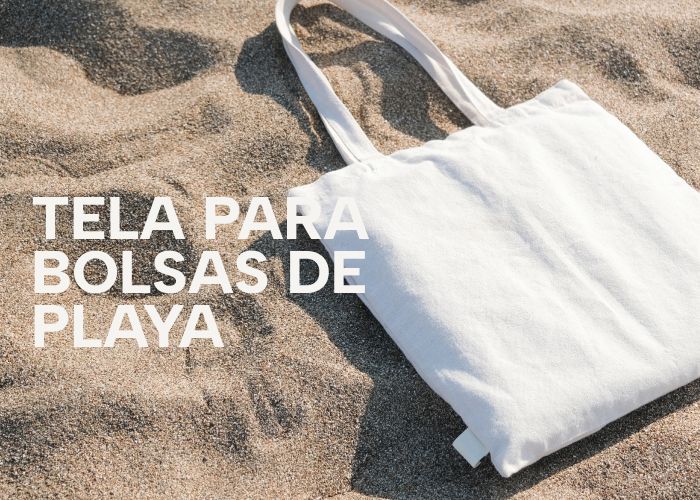 Bolsas de playa confeccionadas con Tela Cholula Arletex