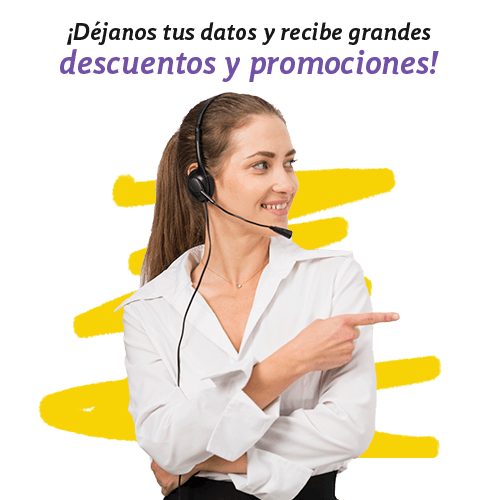Déjanos tus datos y recibe grandes ofertas