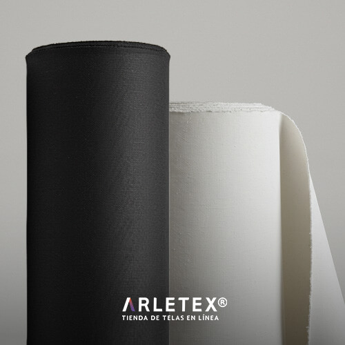 Black and White Canvas Fabric