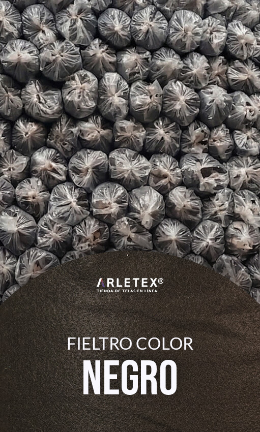 Fieltro Color Negro