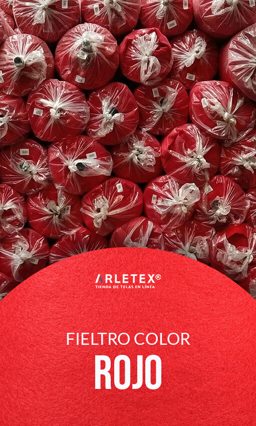 Fieltro Color Rojo