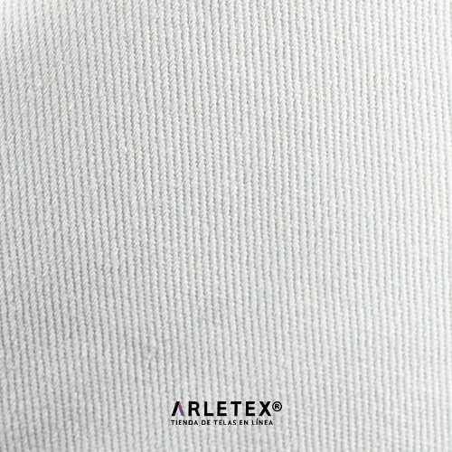Tela gabardina blanco