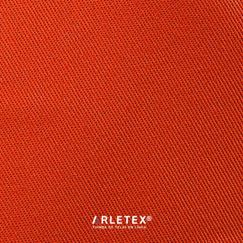 Tela gabardina naranja