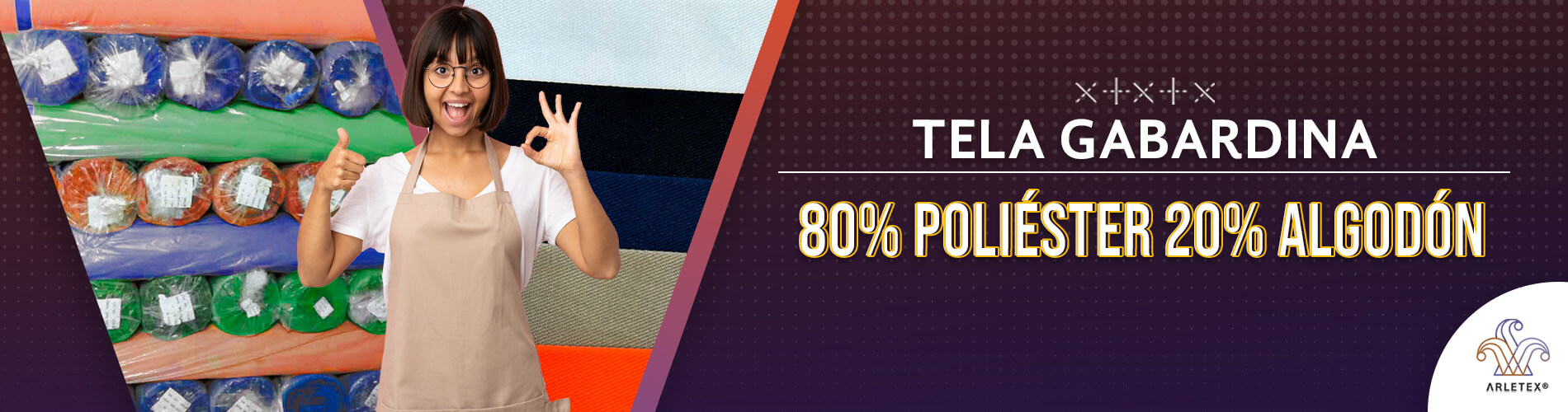 Slide Tela Gabardina