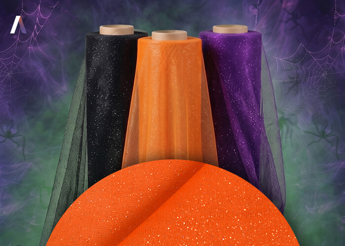 Tela Tul Glitter para disfraces brillantes