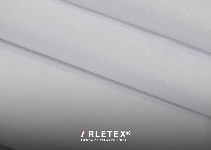 Tela Pongee color blanco