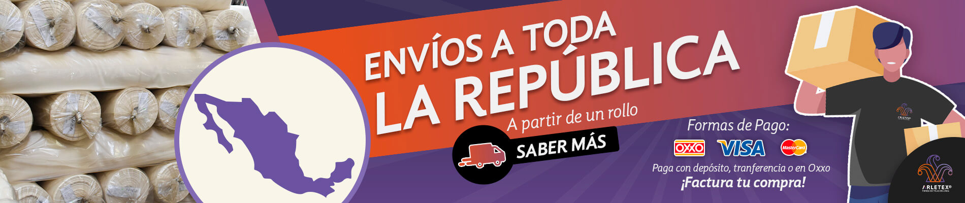 Banner Envíos Tela Loneta