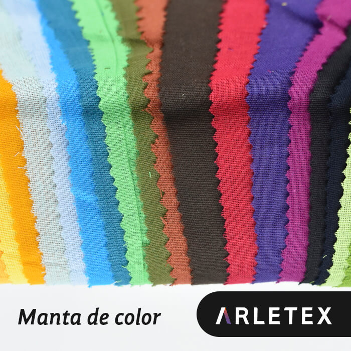 Muestras de tela manta de color