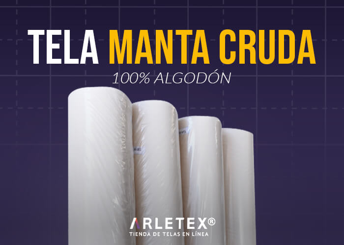 Tela Manta Cruda Rollos De Metros Y M De Ancho Arletex