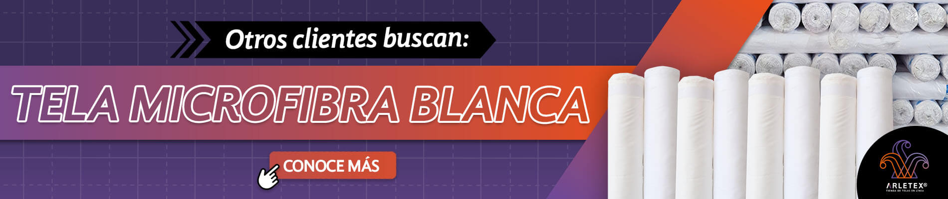 Banner Tela Microfibra Blanca