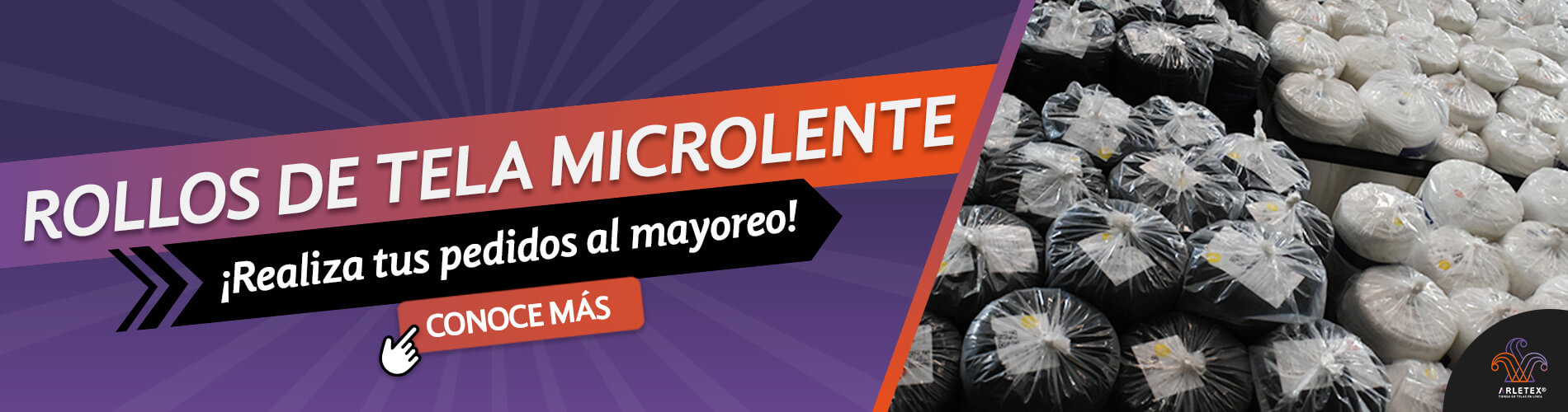 Banner Rollos Tela Microlente Liso