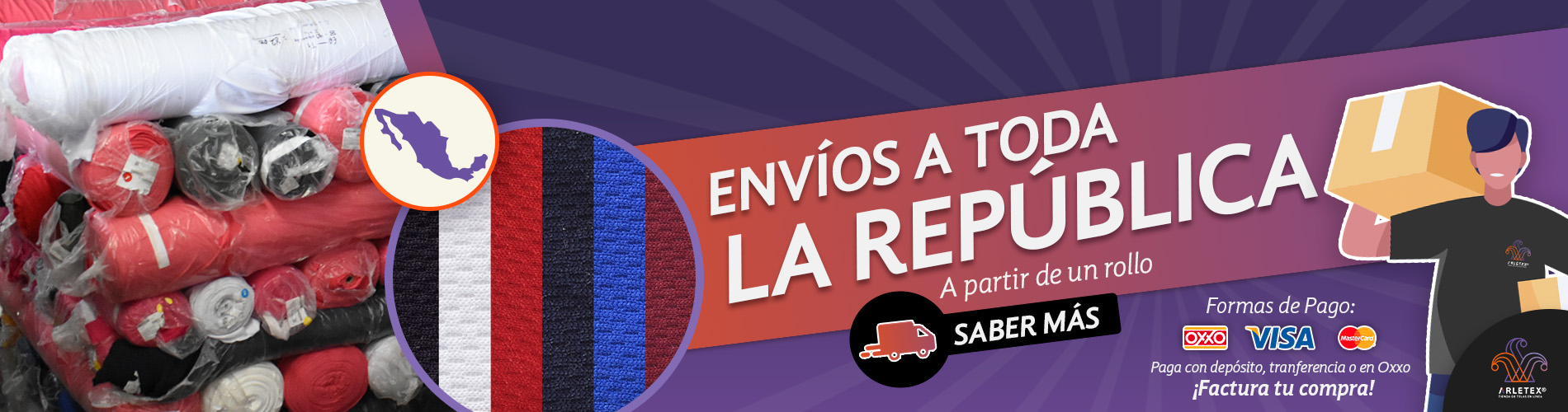 Banner Envíos Tela Micropique