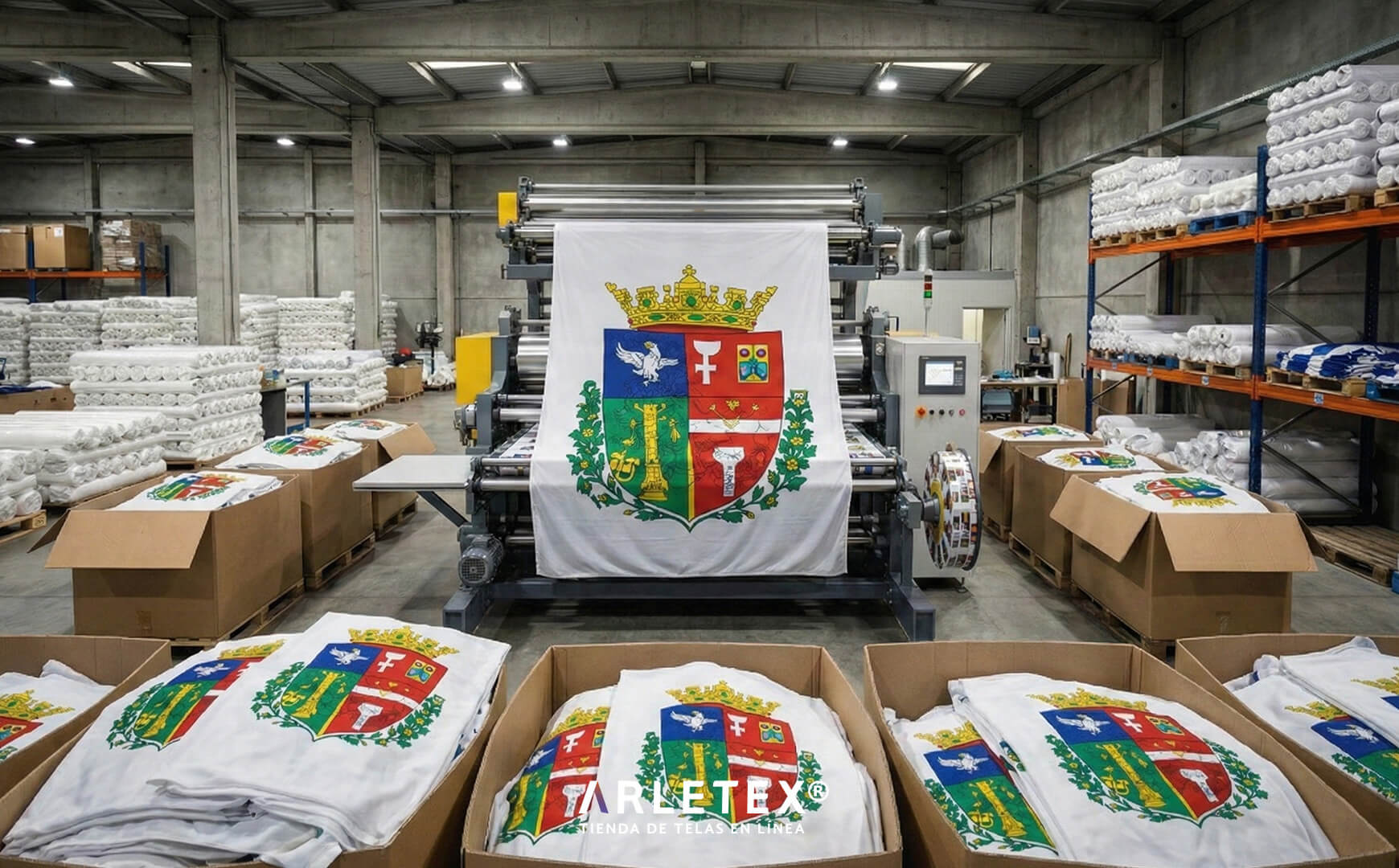 Tela tricolor para bandera