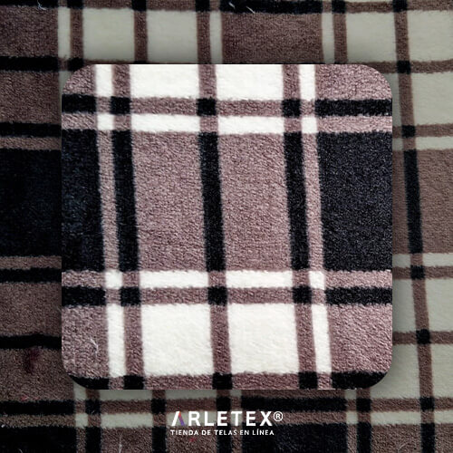 Flannel Cuadros Café Claro Arletex