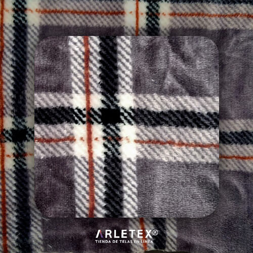 Flannel Cuadros Gris & Negro Arletex