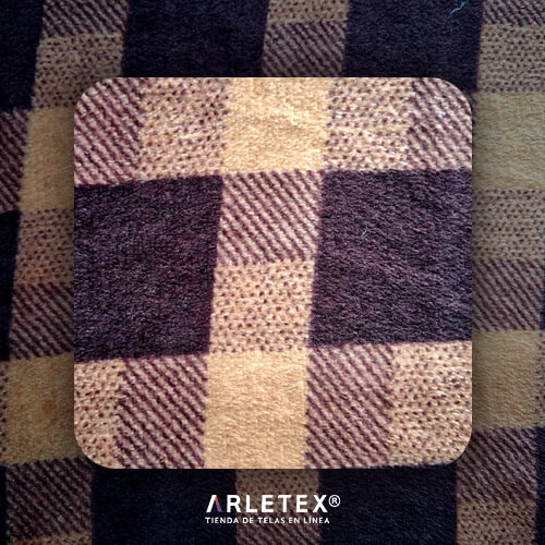 Flannel Cuadros Morado Arletex