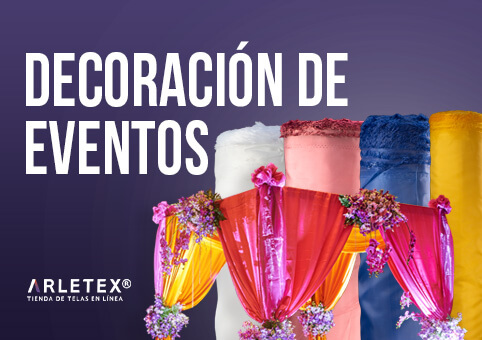Tela poliéster para decoración de eventos