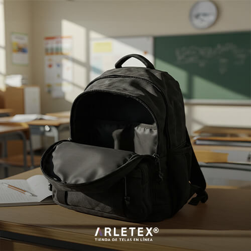 Tela pongee para mochilas
