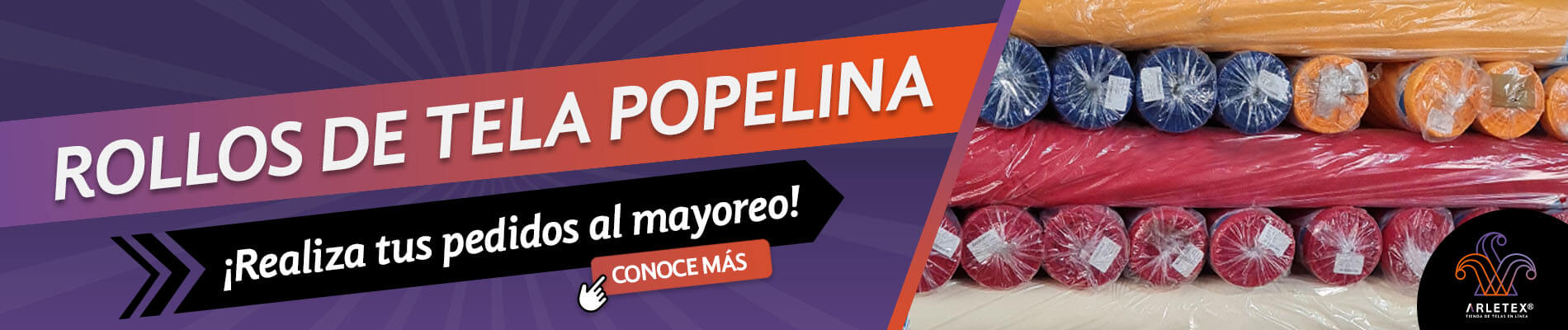 Banner Rollos De Popelina