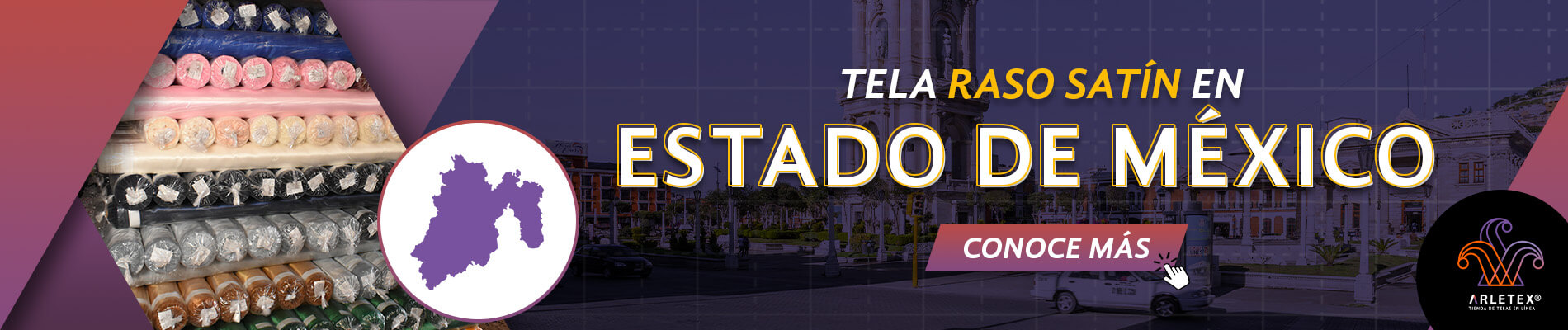 Tela Raso Satín En Estado De México