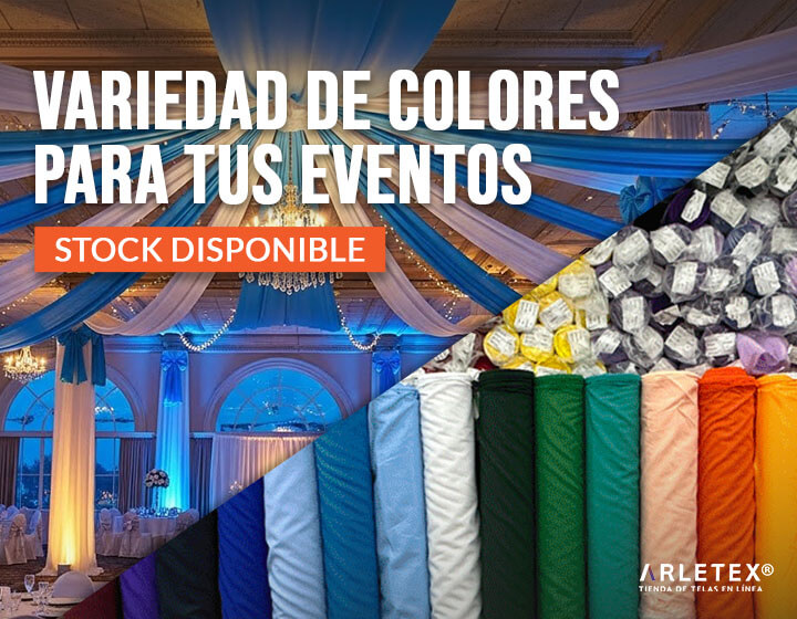 Rollo de tela para decoración de eventos y salones