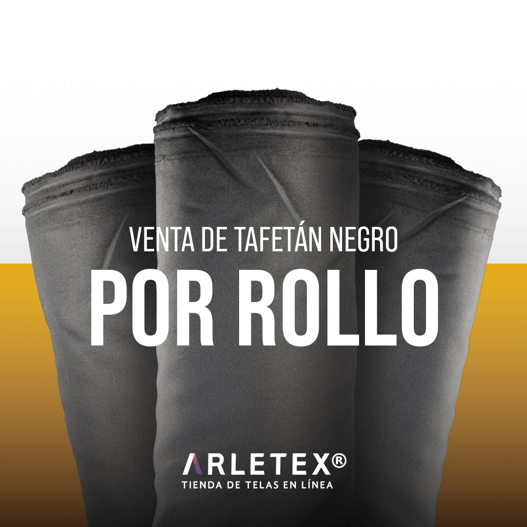 Atención Personalizada Tela Tafetán Negro