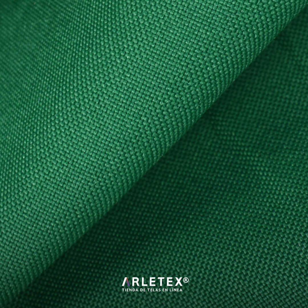 Tela Tafetán Color Verde Bandera