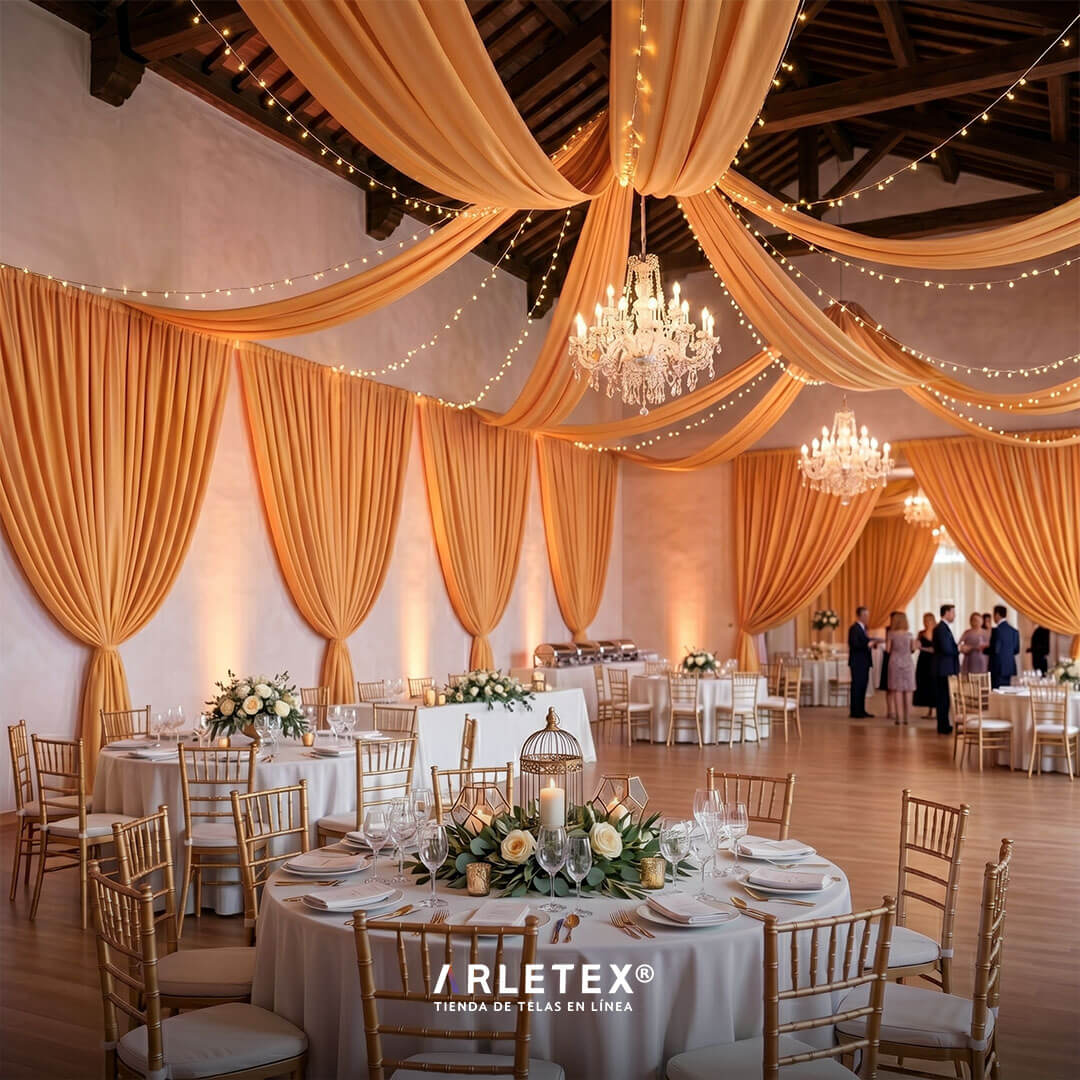 Tela Minimat para Decoración de eventos