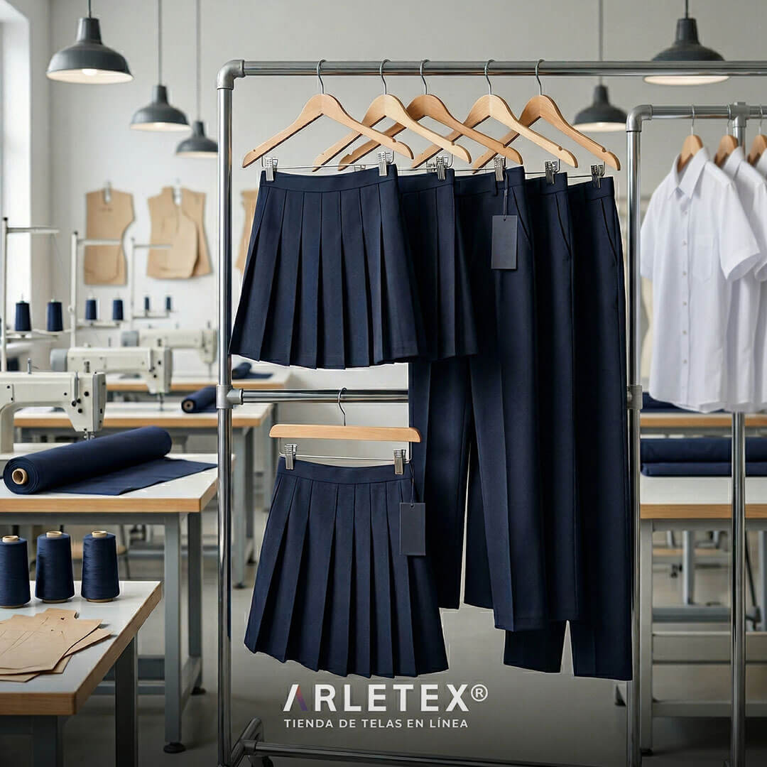 Tela Tergal Catalán para uniformes escolares