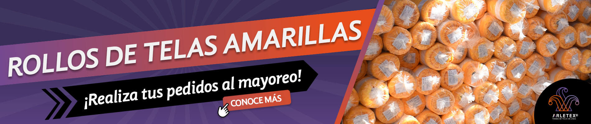 Rollos Tela Amarilla
