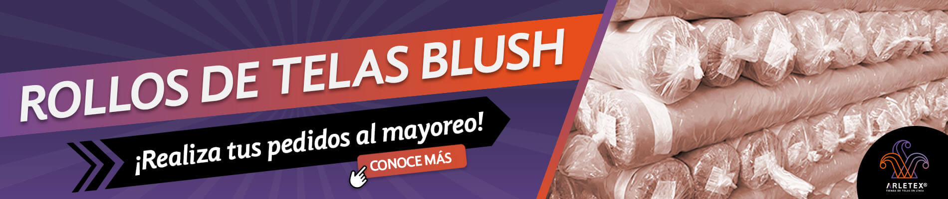 Rollos De Tela Blush