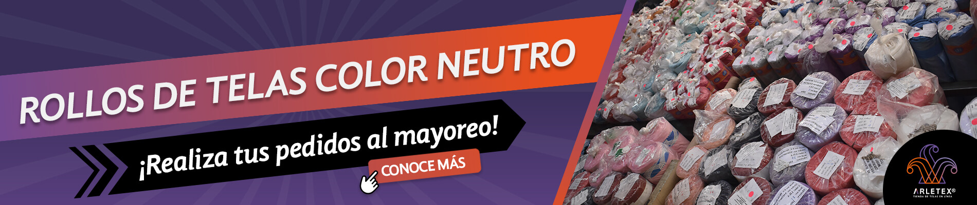 Rollos De Tela Color Neutro