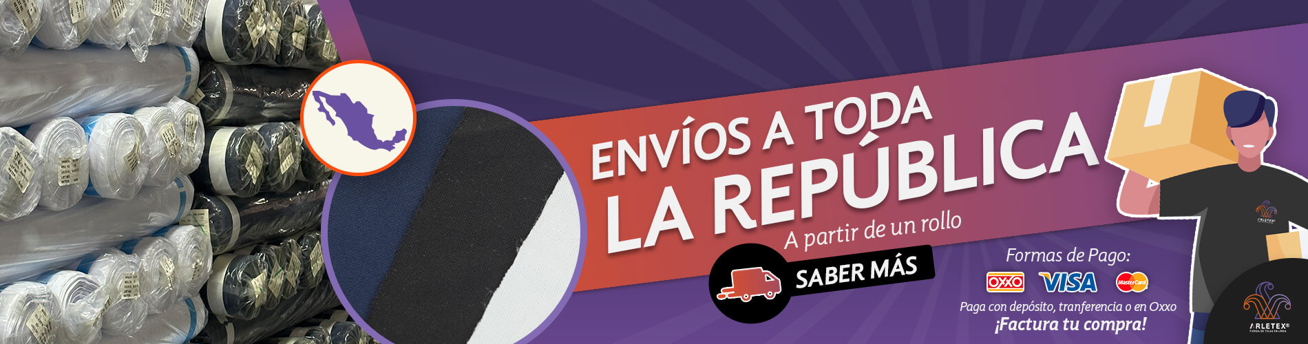 Banner Envíos Tela Dublín
