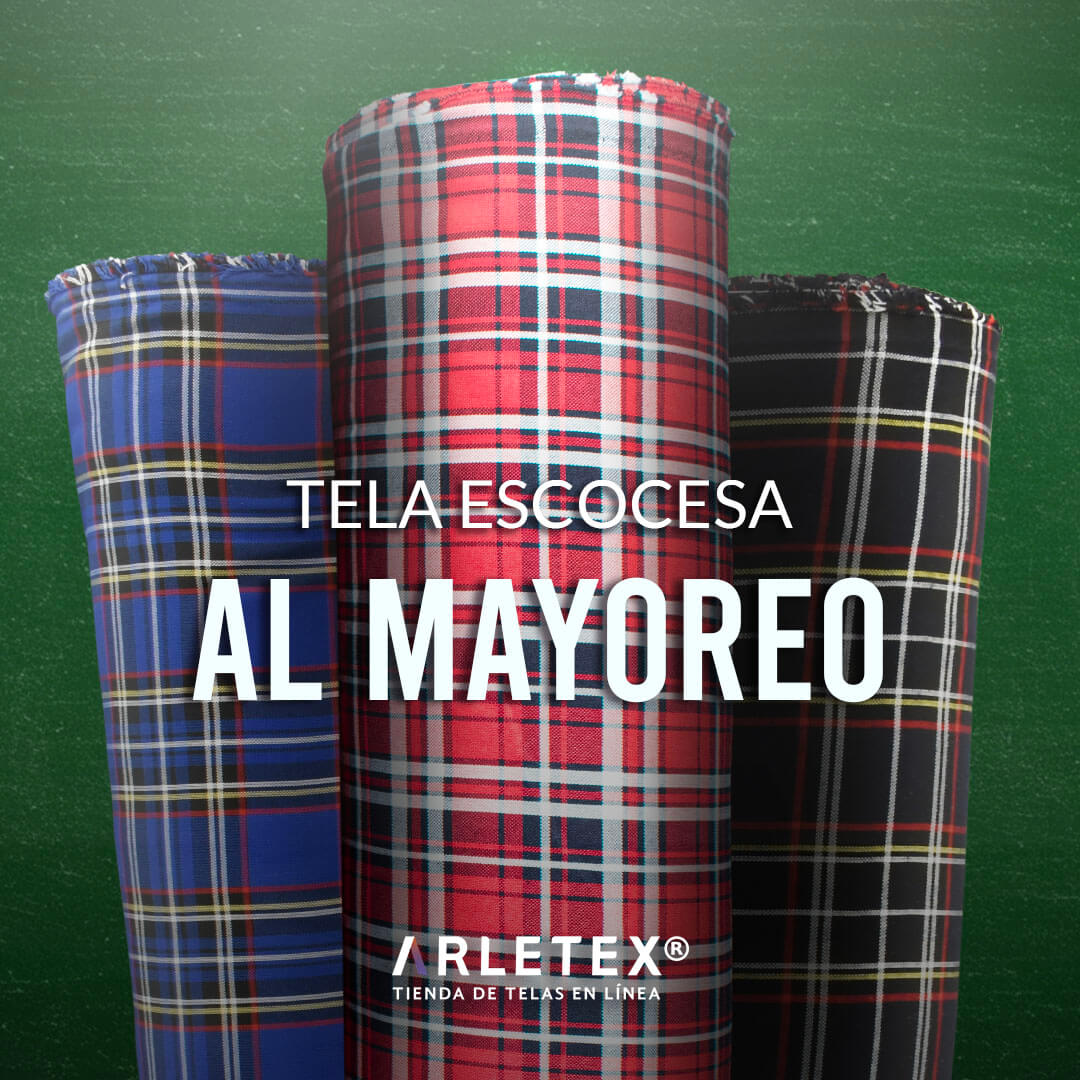 Tela escocesa por rollo
