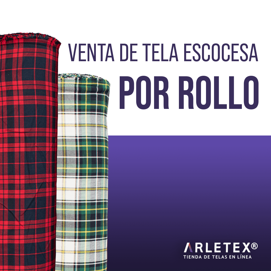 Tela escocesa por rollo