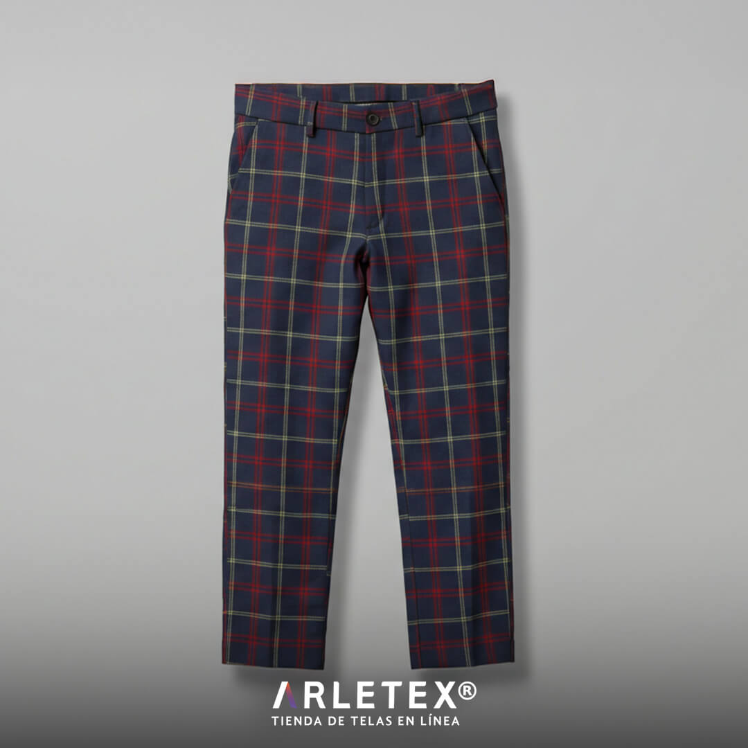 Tela escocesa para pantalón