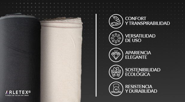 Infografía Beneficios de Lino Viscosa