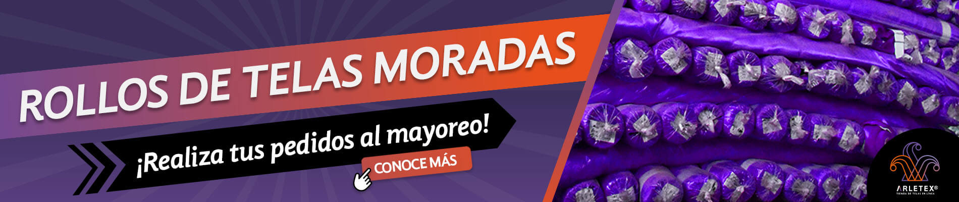 Rollos De Telas Moradas