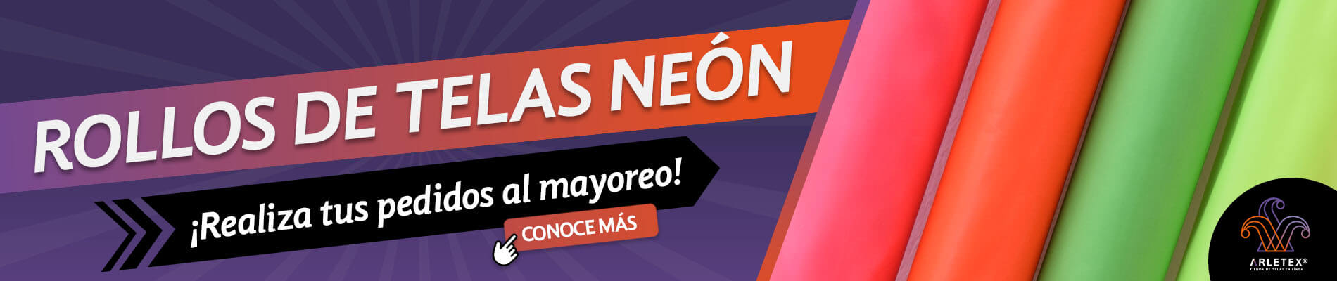 Rollos De Tela Neón