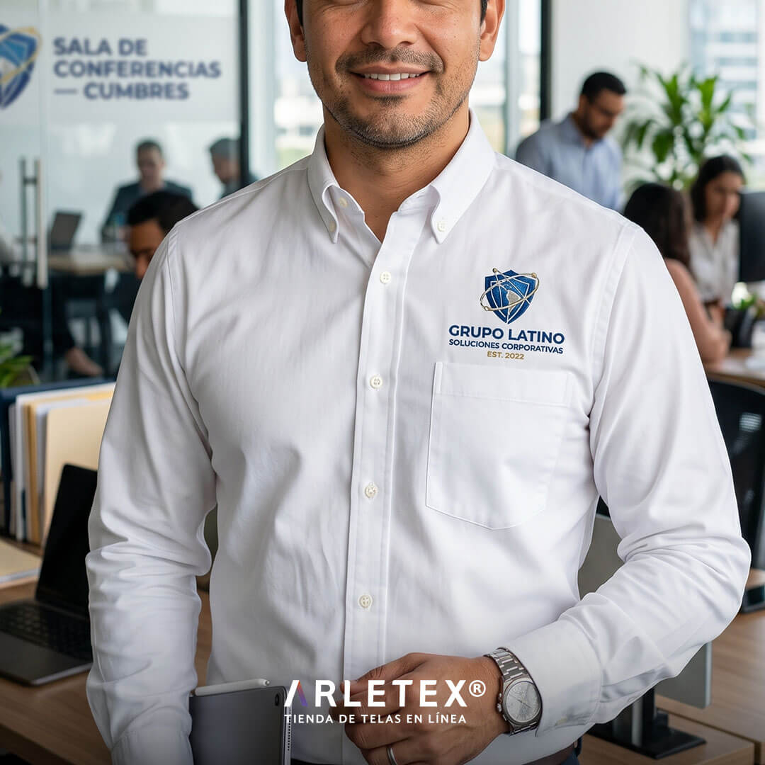 Tela Ambassador para camisas de vestir para la empresa