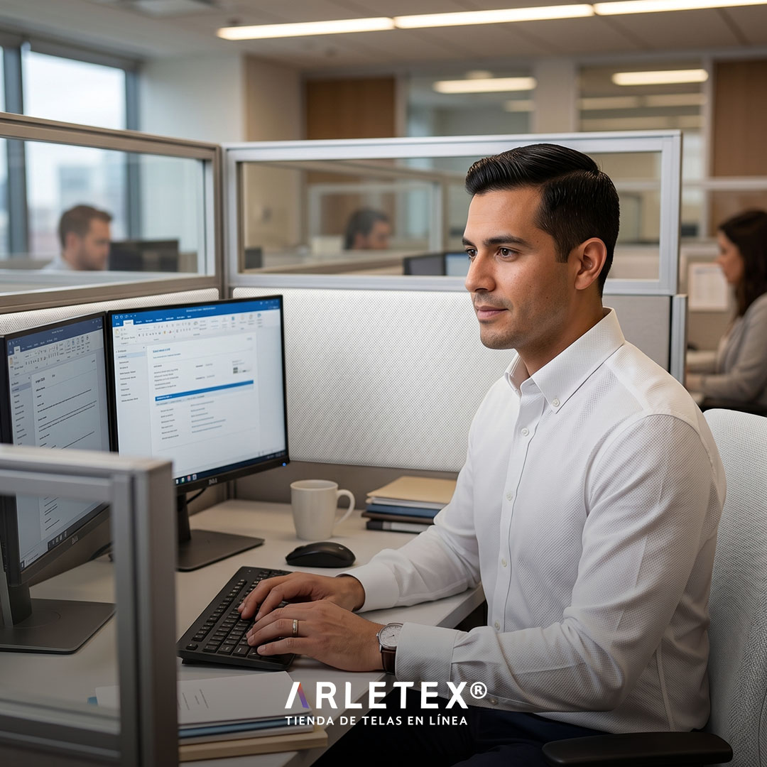 Tela Oxford para camisas de oficina